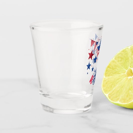 Happy 4th of 7月つるの星ID1103 ショットグラス (左)