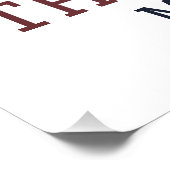 Happy 4th of 7月の独立記念日アメリカパーティー ポスター (コーナー)