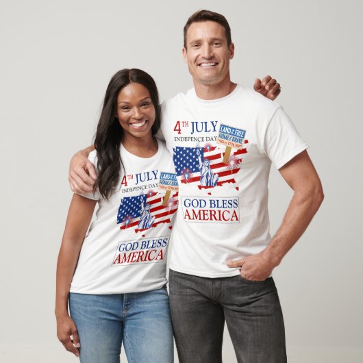 Happy 4th of 7月の独立記念日アメリカパーティー tシャツ (ユニセックス)