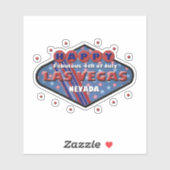 Happy 4th of 7月ラスベガスロゴデカールfor Car シール (シート)