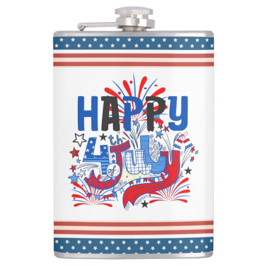 Happy 4th of 7月花火大会USA-63261 フラスク (正面)