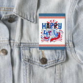 Happy 4th of 7月花火大会USA-63261 缶バッジ (インサイチュ)
