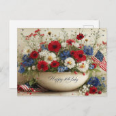 Happy 4th of July シーズンポストカード (正面/裏面)