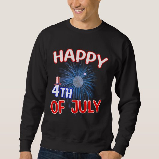 Happy 4th of July スウェットシャツ (正面)