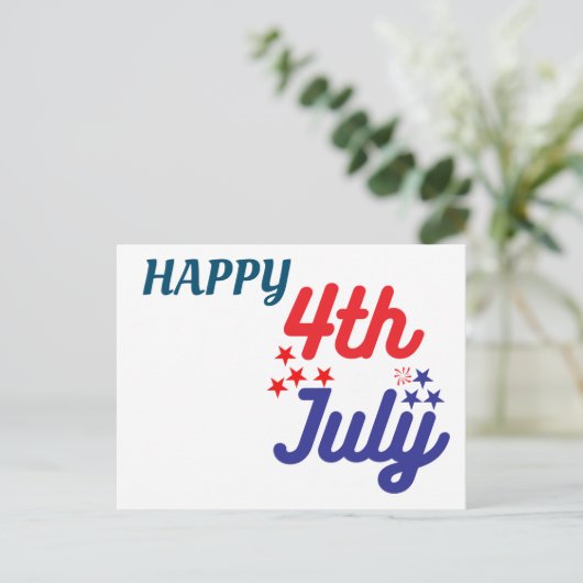 HAPPY 4th OF July!!! ポストカード (スタンド正面)