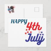 HAPPY 4th OF July!!! ポストカード (正面/裏面)