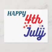 HAPPY 4th OF July!!! ポストカード (正面)