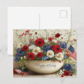 Happy 4th of July ポストカード (正面/裏面)