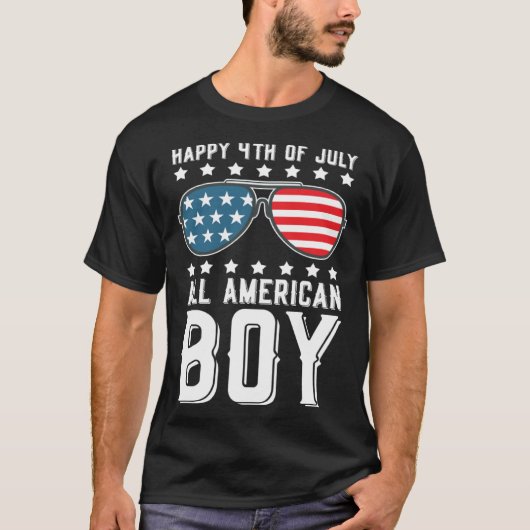 Happy 4th of July All American Boy Tシャツ (正面)