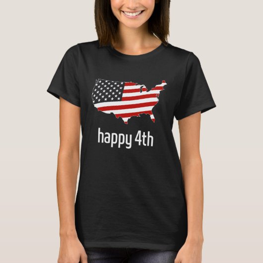 Happy 4th of July America Tシャツ (正面)
