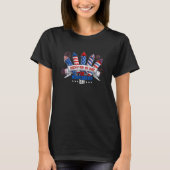 Happy 4th Of July Fireworks America Flag US Indepe Tシャツ (正面)