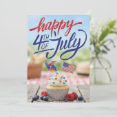 Happy 4th Of July Funny Patriotic USA Celebration  シーズンカード (スタンド正面)