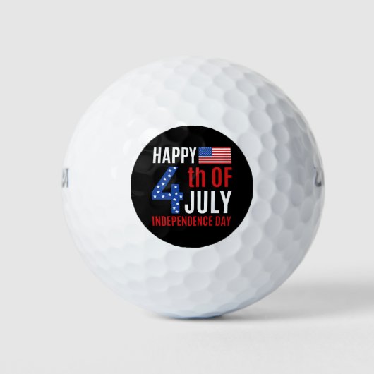 Happy 4th Of July Independence Day ゴルフボール (正面)