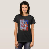 Happy 4th Of July Merica Joe American Flag 4 Tシャツ (正面フル)
