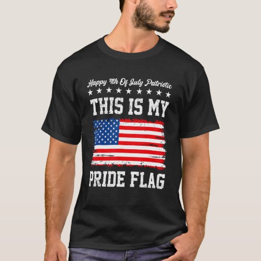 Happy 4th Of July Patriotic American US Flag 4th O Tシャツ (正面)