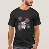 Happy 4Th Of July Pitbull Fireworks Tシャツ (正面)