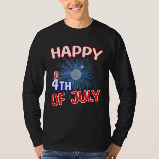 Happy 4th of July Tシャツ (正面)