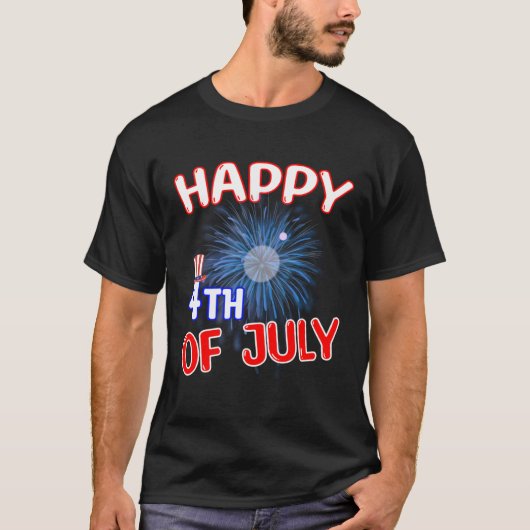 Happy 4th of July Tシャツ (正面)