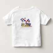 Happy 4th of July USA トドラーTシャツ (裏面)