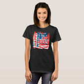 Happy 4th of July - USA flag Tシャツ (正面フル)