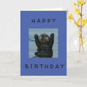 ***HAPPY 50th誕生日***がOTTERカーカッコいいドを言う カード (黄色い花)