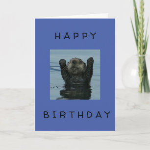 ***HAPPY 50th誕生日***がOTTERカーカッコいいドを言う カード