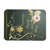 Happy 50th 結婚 Anniversary Flex Photo Magnet マグネット (横)