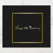 Happy 50th Anniversaryボトルラベル ビールラベル (シングルラベル)