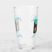 Happy 50th anniversary add couple name date weddin タンブラーグラス (右)