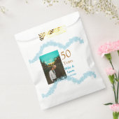 Happy 50th anniversary add couple name date weddin フェイバーバッグ (封をした状態)