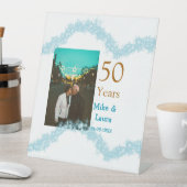 Happy 50th anniversary add couple name date weddin 台座サイン (インサイチュ)