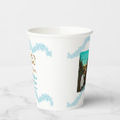 Happy 50th anniversary add couple name date weddin 紙コップ (左)