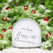 Happy 50th anniversary purple name year simple  (クリスマス)