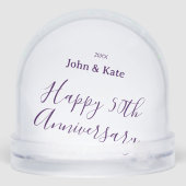 Happy 50th anniversary purple name year simple  (裏面)