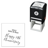 Happy 50th anniversary purple name year simple  セルフインキングスタンプ (インサイチュ)
