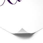 Happy 50th anniversary purple name year simple  ポスター (コーナー)