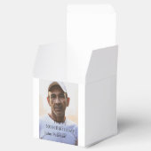 Happy 50th birthday name photo year man simple min フェイバーボックス (オープン)