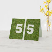 Happy 55th誕生日カードのカスタマイズ カード (黄色い花)