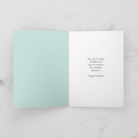  Happy 55th Birthday Birds at Birdhouse カード (内部)