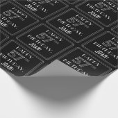 HAPPY 57th誕生日、アールデコスタイル(名前をカスタムする付き) ラッピングペーパー (角)