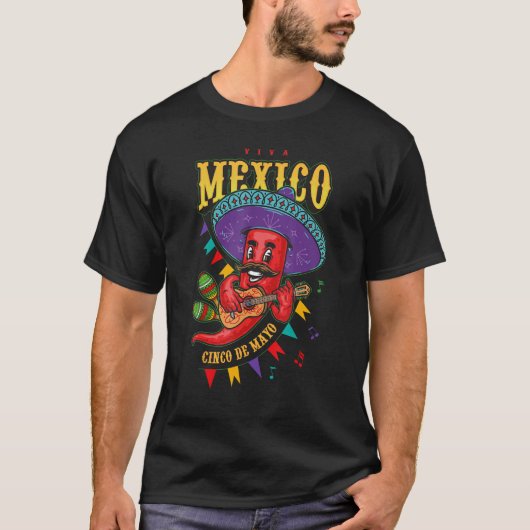 Happy 5 De Mayo Cinco de Mayo Viva Mexico Fiesta C Tシャツ (正面)
