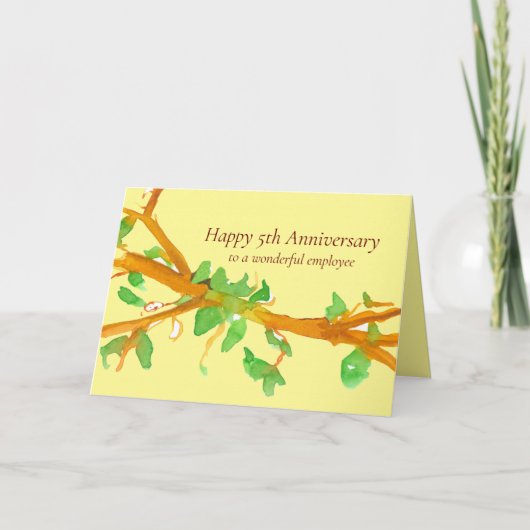 Happy 5th Anniversary従業員事業 カード (正面)