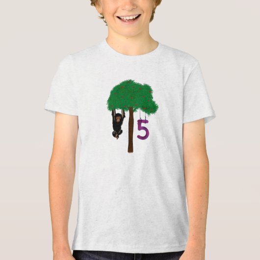 Happy 5th Birthday トライブレンドTシャツ (正面)