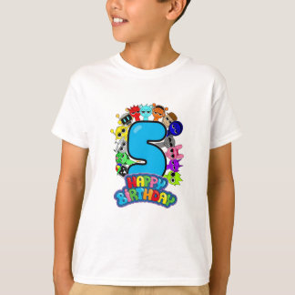Happy 5th Birthday Sprunki - Simon Funbot Oren Tシャツ
