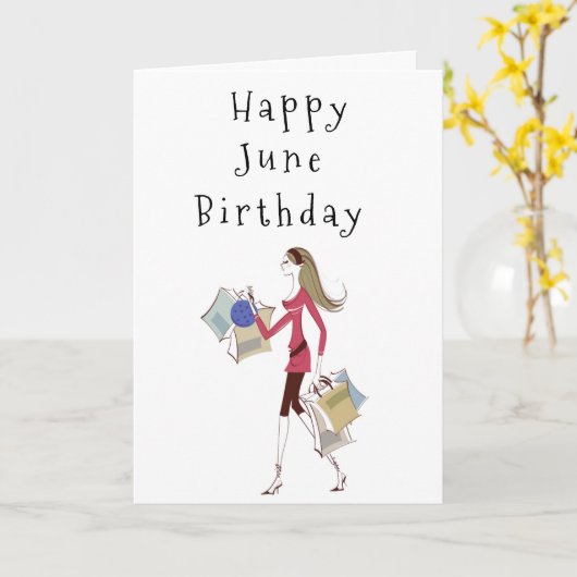 HAPPY ***6月***の**HER**カード カード (黄色い花)