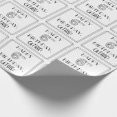 HAPPY 6誕生日;アールデコスタイル;名前をカスタムする ラッピングペーパー (角)