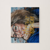 Happy 60誕生日スクリプトパーソナライズされた写真 ジグソーパズル (縦)