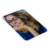 Happy 60誕生日スクリプトパーソナライズされた写真 マグネット (右側)