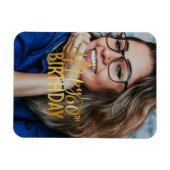 Happy 60誕生日スクリプトパーソナライズされた写真 マグネット (横)