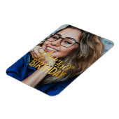 Happy 60誕生日スクリプトパーソナライズされた写真 マグネット (左側)